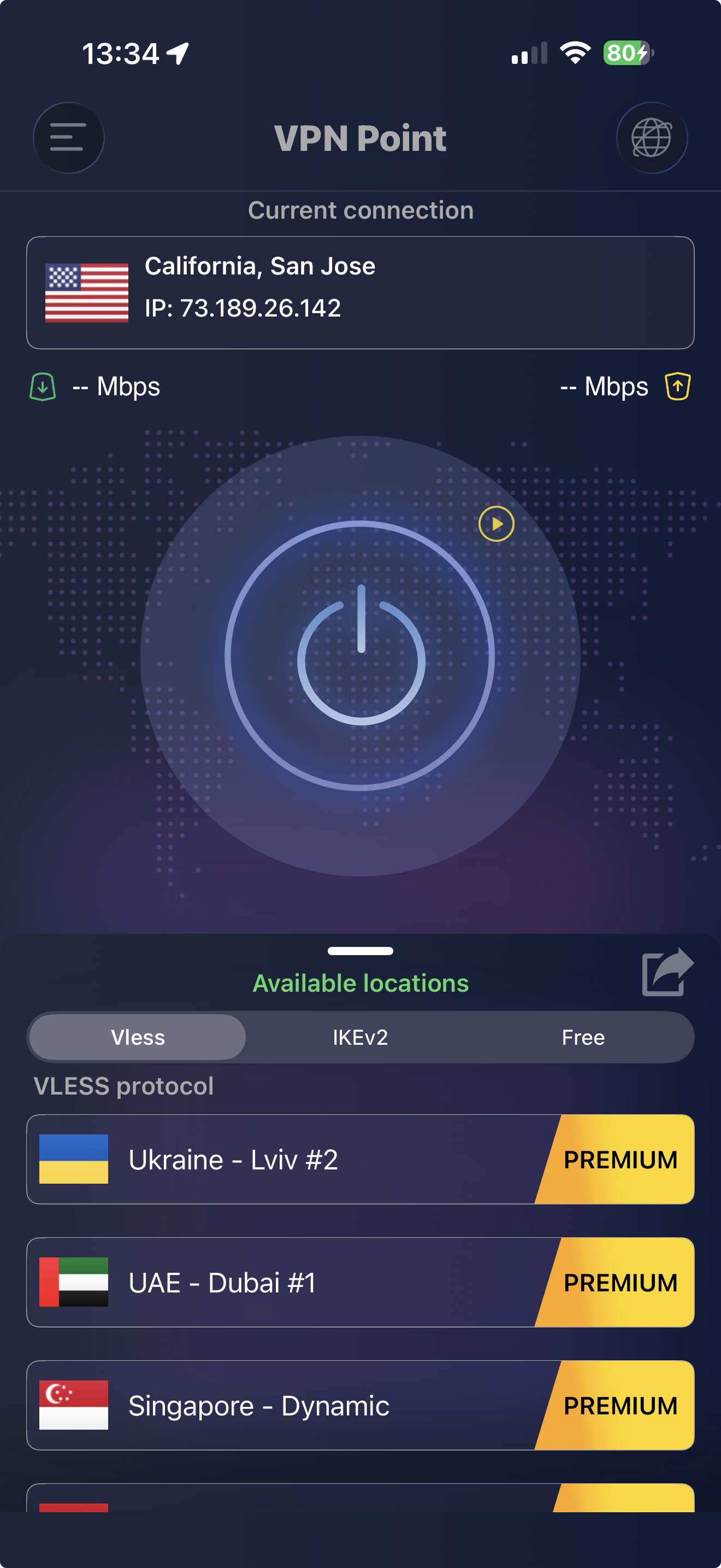 VPN Point on iPhone